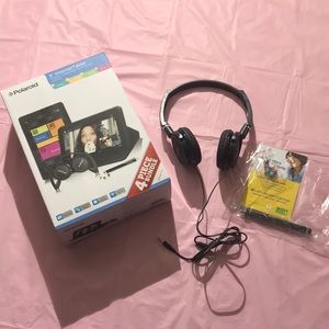 Polaroid studio headphones & stylus NEW!
